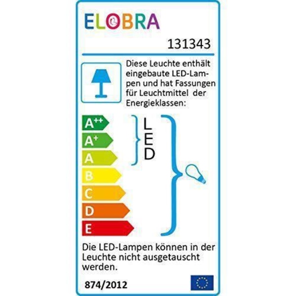 elobra A Lampe till E, barnkammare, trä, E14, grön/blå 75x 50x 8cm - 131343