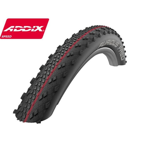 SCHWALBE Furious Fred 29" Addix Speed LiteSkin MTB-däck svart - Flexibelt - Blandat - 29 x 2,0 tum(s)