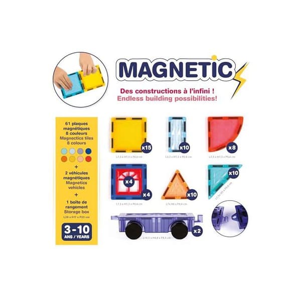 Magnetiska fordon - Byggset Apelsin