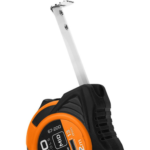 Mini måttband - NEO TOOLS - 2 m x 13 mm - Bi-material - Nyckelring - Rullbar