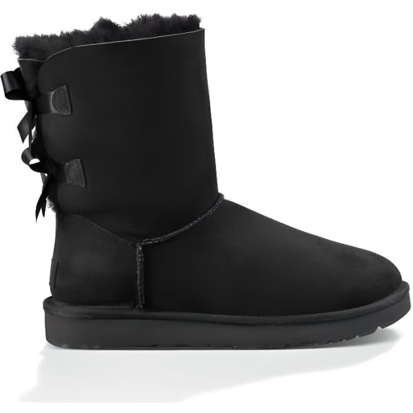 Bailey Bow II Boots - UGG - Dam - Svart - Läder - Platt klack - Hög Svart 38