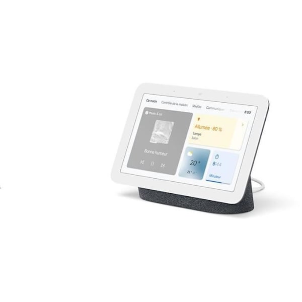Smart Display - Google Nest Hub 2nd Gen - Antracit - Styr hundratals anslutna enheter