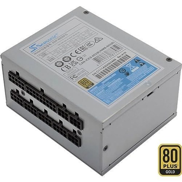 SSP-650SFG 650W, 4x PCIe PC-strömförsörjning, kabelhantering, 650 watt