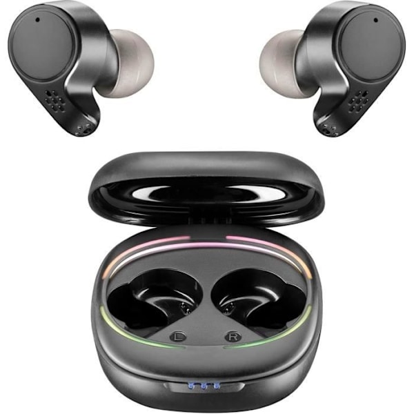 Bluetooth-hörlurar - Cellularline - Defy - TWS - Batteritid 30 timmar - In-ear - Svart Svart