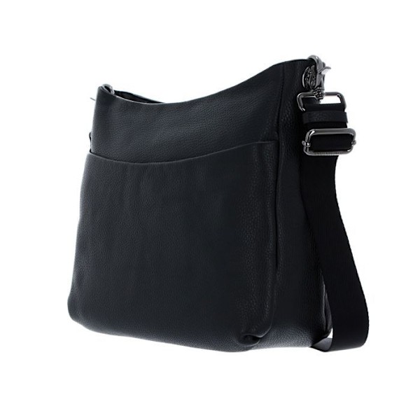 Axelväska - MANDARINA DUCK - Mellow Leather Crossover - 100% läder - Svart - 34x26x5 cm svart