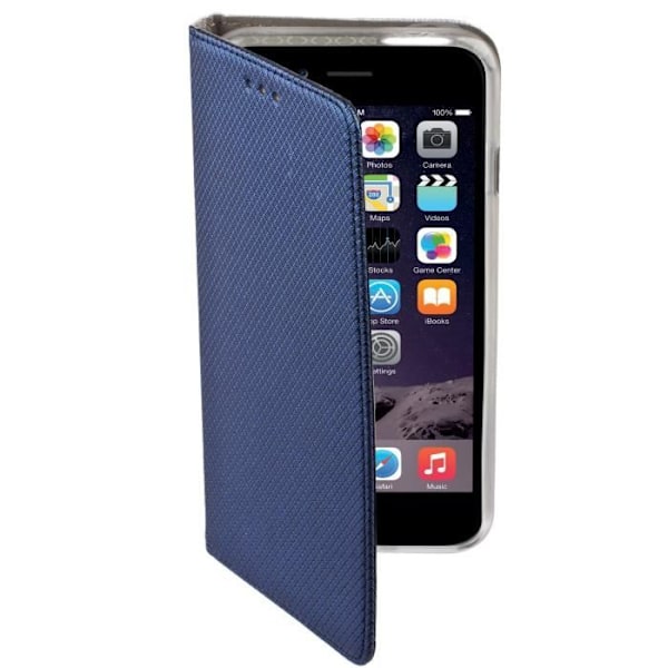 Slim Case - Moozy® Magnetic Smart Flip Case för Apple iPhone 6 6S med hopfällbart ställ och Silikontelefonhållare...