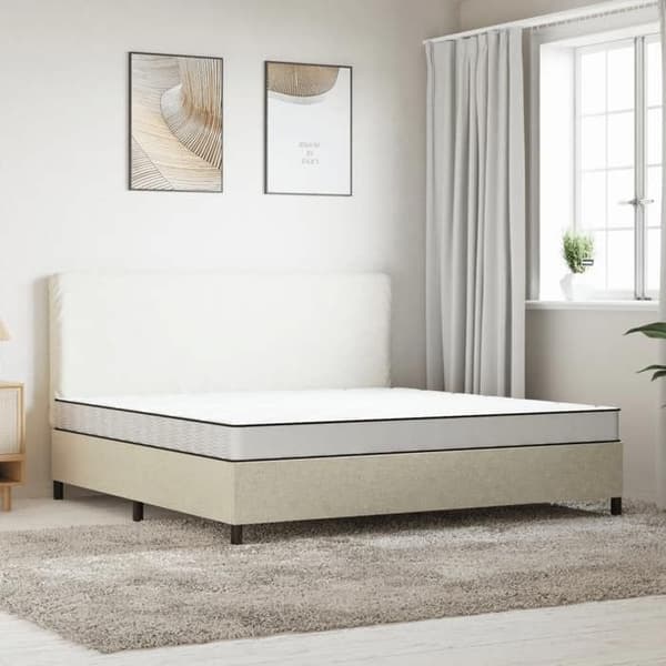 vidaXL Medium Soft Foam Madrass 200x200 cm 373039