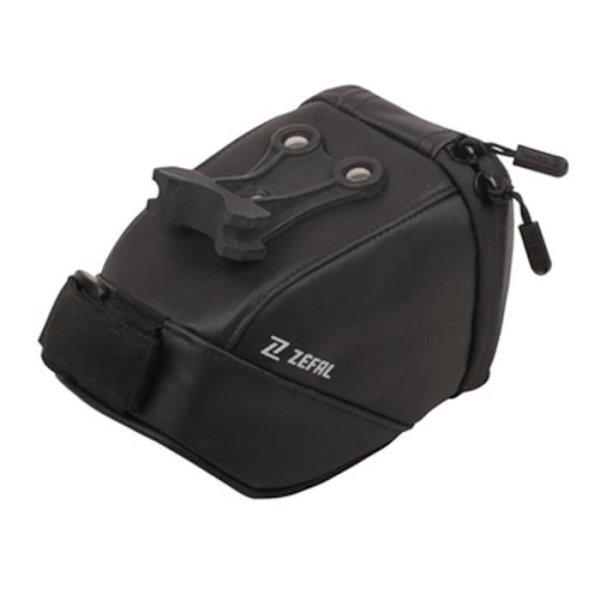 Cykelsaddle väska - ZEFAL - Iron Pack - 0.9L - Svart - Fäste för sadelräls Svart