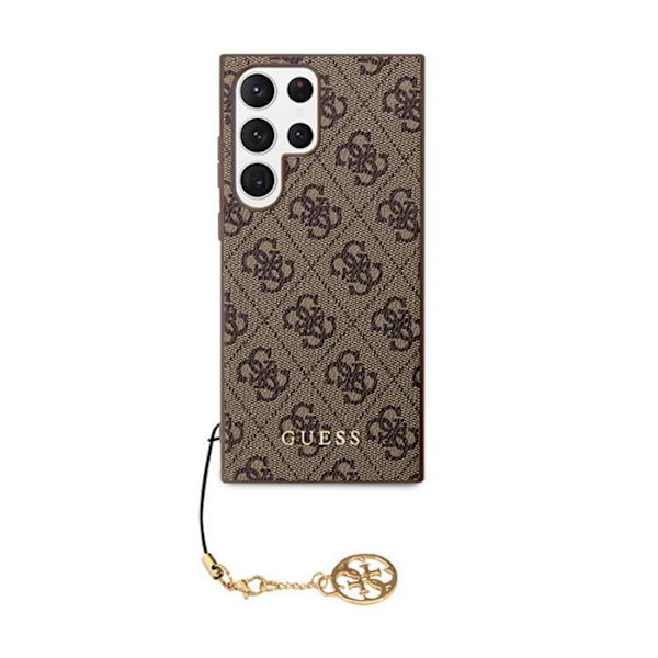 Guess 4G Charms Collection - Samsung Galaxy S24 Ultra-fodral (brunt)