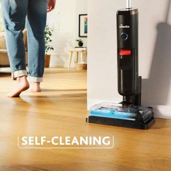 Skrubbsugare - Vileda - PureClean S5 Plus - Trådlös - 3-i-1 - 30 minuters batteritid