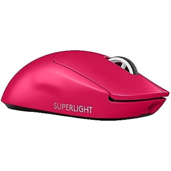 Logitech G Pro X Superlight 2 Lightspeed trådlös spelmus, lätt, LIGHTFORCE Hybrid-switchar, tysk version - rosa