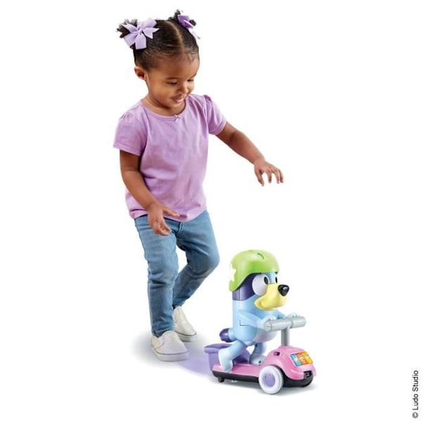 Bluey Interactive Scooter - VTECH - BLUEY - 3 spellägen - Blandat - Blå Blå