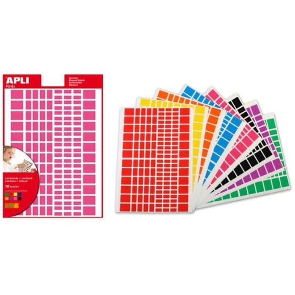 Apli Agipa - Rektangulära klistermärken x 1 440