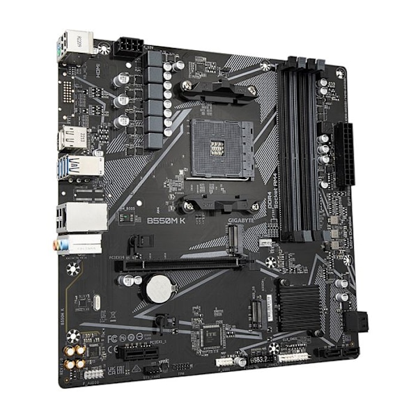 Moderkort - Gigabyte - B550M K - Ultra Durable - PCIe 4.0 - Sockel AM4 - Micro ATX