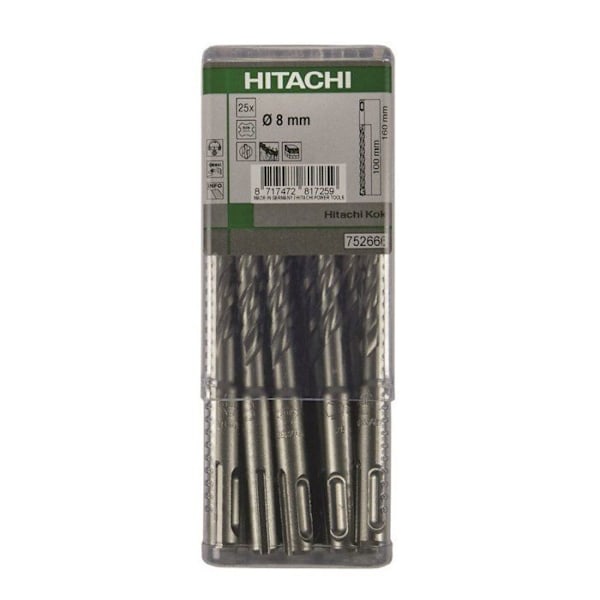 Borr - Hikoki bit - 782657 - Multipack 25 brocas SDS-Plus 2 cortes Professionell 5x260 mm stor util 200