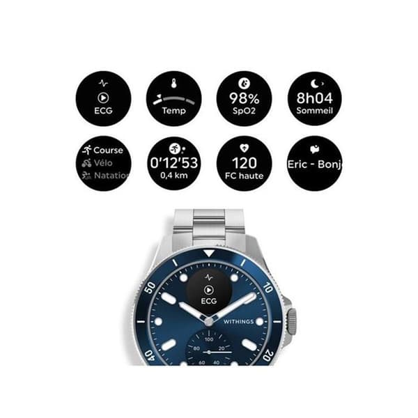 Withings Sportklocka Scanwatch Blå