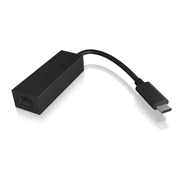 USB Typ C till Gigabit Ethernet nätverksadapter - ICY BOX IB-LAN100-C3 - Vit