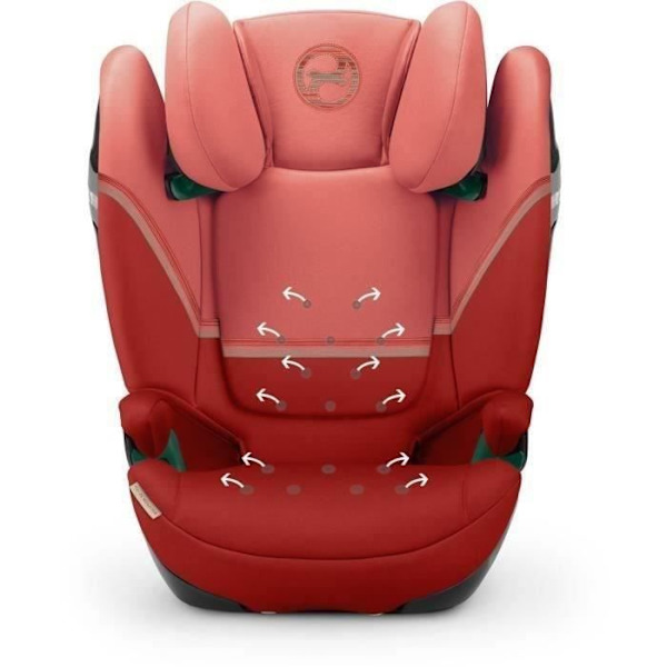 Bilbarnstol Cybex Gold SOLUTION S2 I-FIX 3 till 12 år - Grupp 2/3 - 100 till 150 cm Hibiscus Red | röd Röd Hibiskus