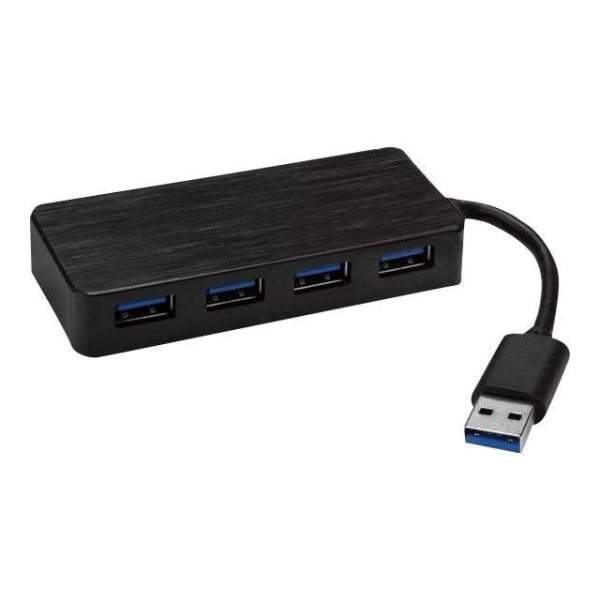 USB 3.0-hubb - 4 portar - STARTECH - Kompakt - Drivs - Strömadapter ingår