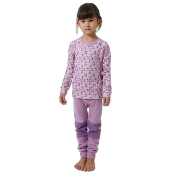 Helly Hansen Graphic Lifa Kids Merino Wool Base Layer + Leggings Set - blåregn lila blåregn lila 8 år