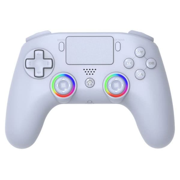 Manett - PS4 - Trådlös - LED RGB - PC Vit