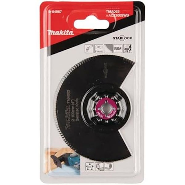 Segmenterad skärblad - MAKITA - B-64967 - Diameter 100mm - Bim - Säljs styckvis