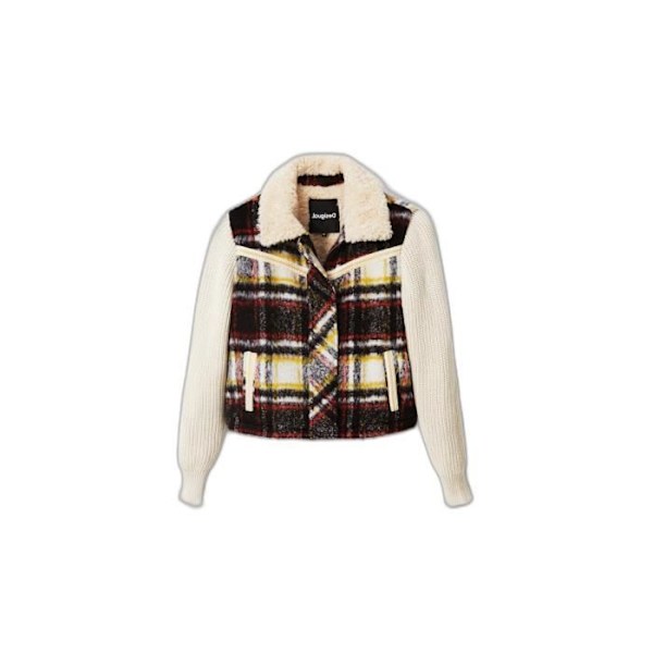 Desigual Ofelia damjacka - benvit/svart - S Benvit/svart XS