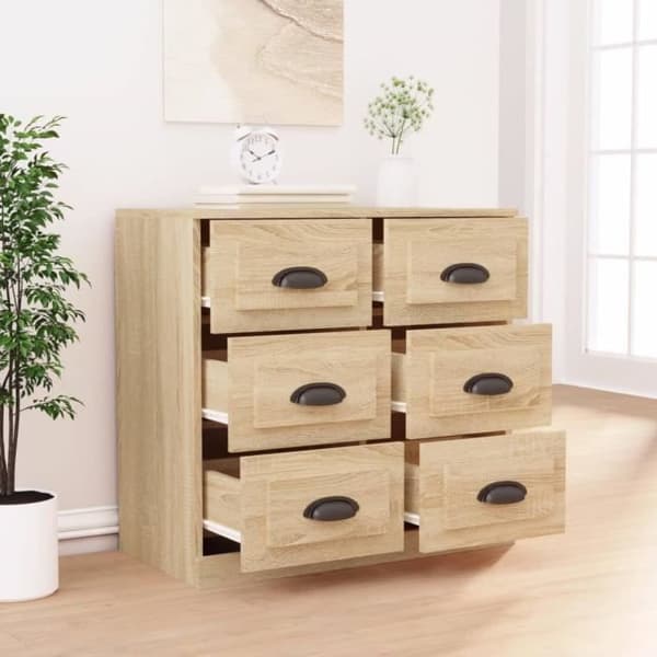 vidaXL Buffé eksonoma 70x35,5x67,5 cm ingenjörsträ 816435