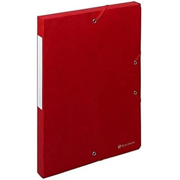 Arkivboxar - EXACOMPTA - Ref. 50705E - 10 enheter - Scottengummiband - 600g/m2 - Röd Röd