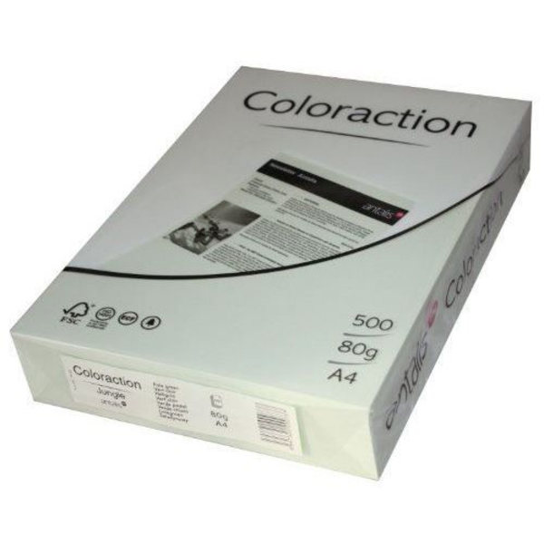 Kontorsmaterial - Antalis - ColorAction - Papper 500 ark - A4 - 80g - Ljusgrön Ljusgrön