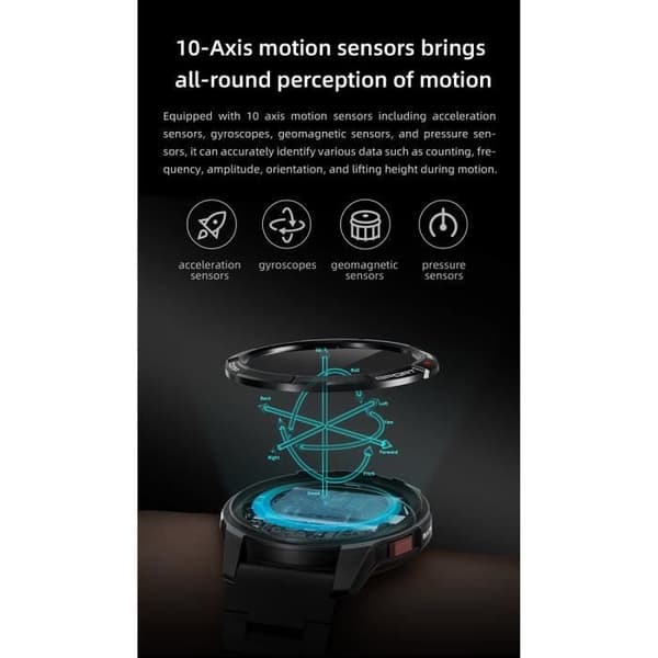 Montre Connectée GS Active Bluetooth 5.3 5ATM med GNSS-chip Mibro Vit Vit