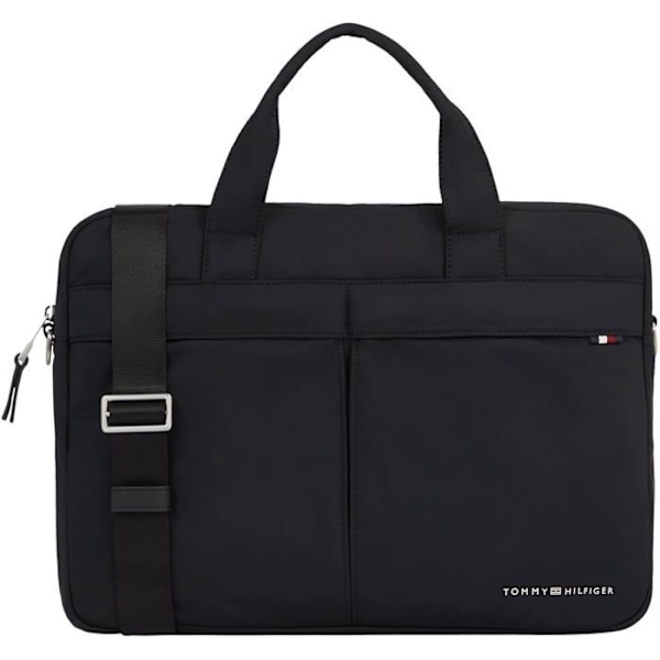 Tommy Hilfiger - AM0AM12215 - Datorväska för Herr Signature Computer Bag Vattentålig, Svart, One Size