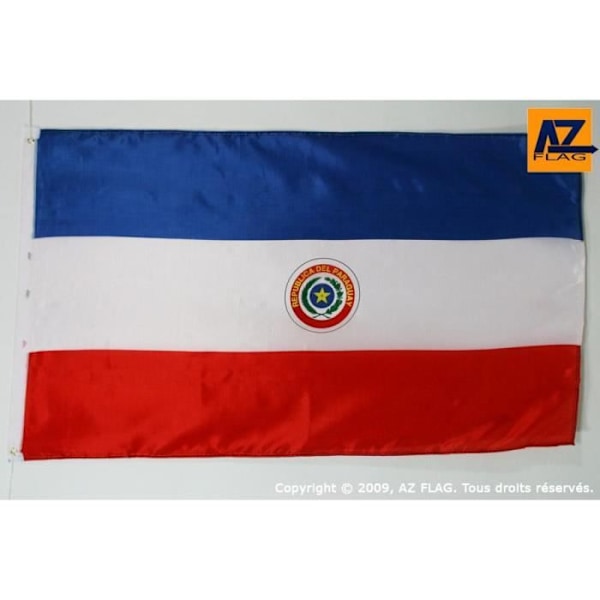 Paraguay Flagga 150x90cm - A-Ö-FLAGGA - Lätt polyester - Metallöglor - Hållbar