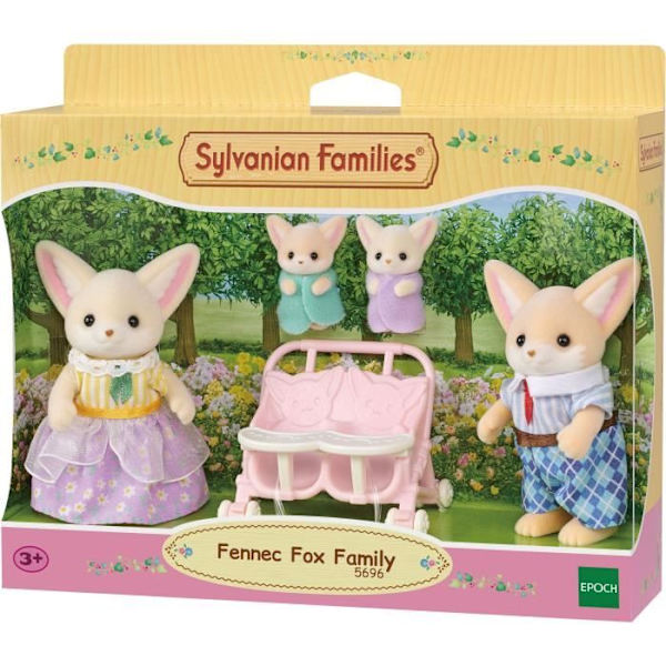 Docka - SYLVANIAN FAMILIES - Fennec Family - Flerfärgad - Ledad och klädd med omsorg Flerfärgad