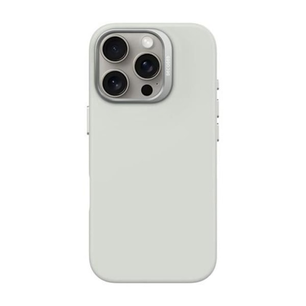 Skydd för iPhone 16 Pro - DECODED - Stötsäker och Antimikrobiell - Grå Grå