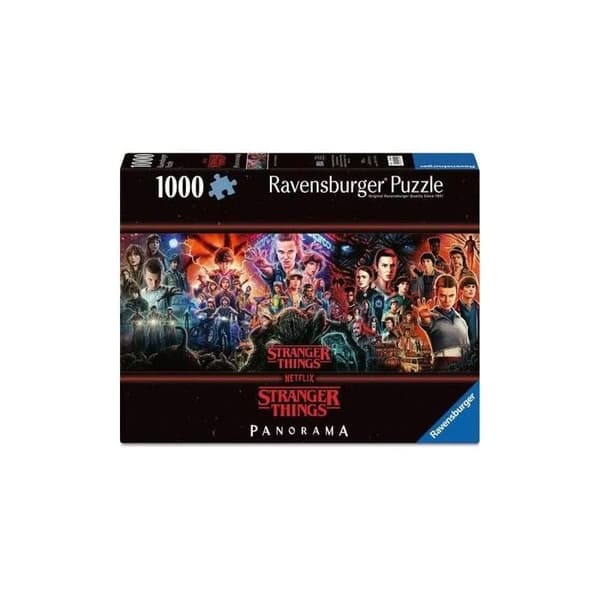 Ravensburger - Stranger Things - Puzzle See You On The Other Side (Panorama) (1000 bitar) Svart