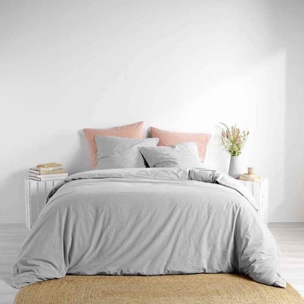 Sängkläder 3 Delar "Linette" 240x220cm Grå Grå