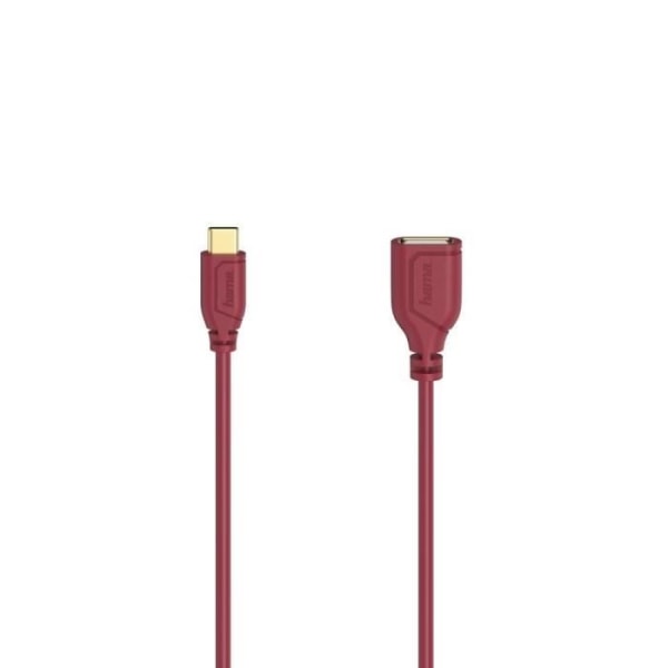 Flexi-Slim USB-C-OTG-kabel, USB 2.0, 480Mbit/s, Chilli Pepper, 0,15m