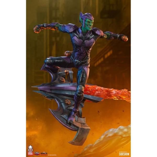 PCS Statuett Grön Goblin Marvel Future Revolution 48 cm — Handmålad resin Grön