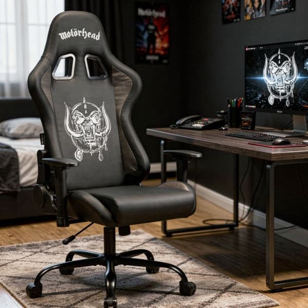 Motörhead vuxen gamingstol Svart
