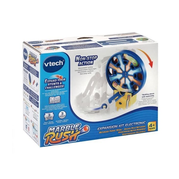 Marble Rush Ball Track - VTECH - Expansion Kit Electronic - Motorized Big Wheel Flerfärgad