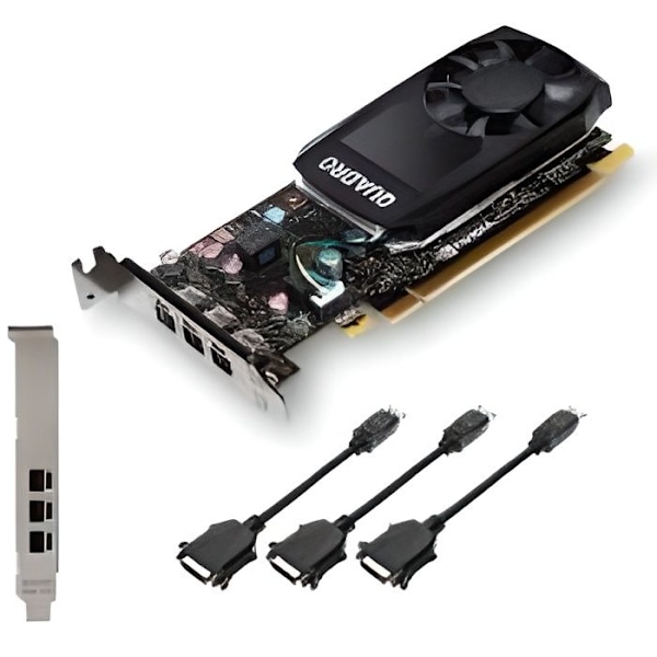 pny professionell grafik PNY VCQP400DVIV2-PB Quadro P400 V2 2 GB GDDR5 grafikkort (Nvidia Quadro P400 DVI V2 - 2GB) - 35364033