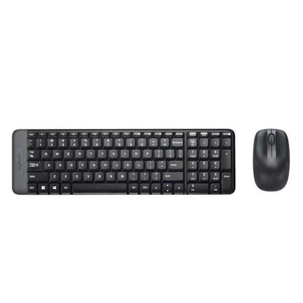 Tangentbordsmusset - Trådlös - Logitech - MK220 - AZERTY - Svart
