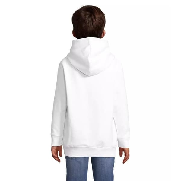 Barn hoodie Sol's Condor - vit Vit Fyra år