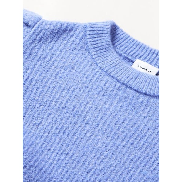 Tröja - Name it tröja - 13205993 - Nkfrhis Ls Knit Camp Pull Sweater Girl Jacaranda 116 cm