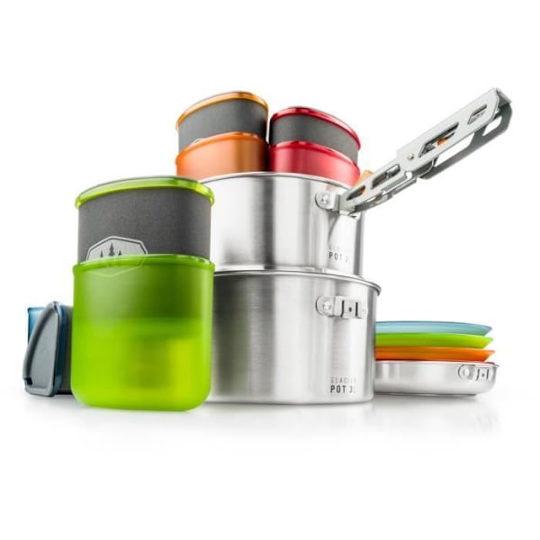 Kökskit - GSI - Glacier Stainless Camper - Rostfritt stål - Polypropen - Unisex