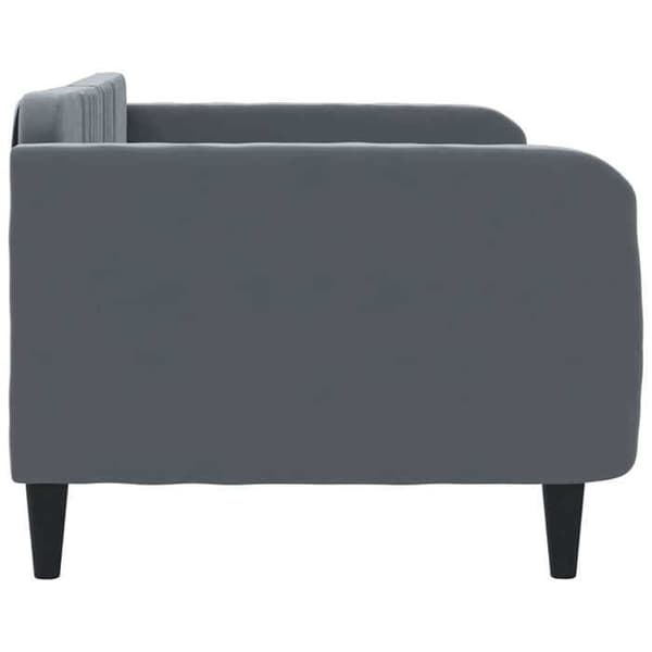 vidaXL Mörkgrå Sängsoffa 90x190 cm Sammet 354100