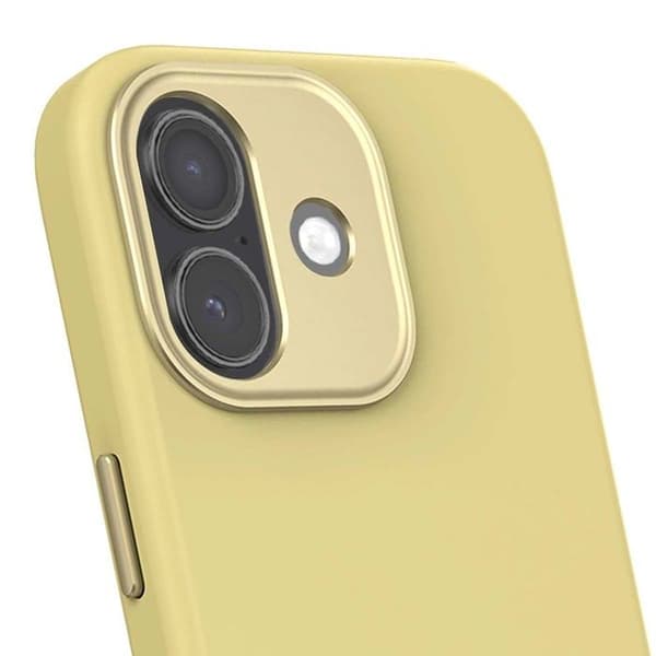 Antimikrobiell Silikonfoder - DECODED - iPhone 17 - Kompatibel med MagSafe - Gul - Stötskydd Gul