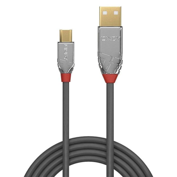 Lindy 36651, 1 m, USB A, Micro-USB B, 2.0, 480 Mbit-s, Grå