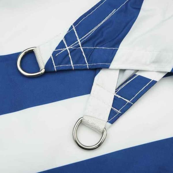 vidaXL Skuggduk Blå och Vit 7 x 5 x 5 m 100 % polyester Oxford 42031177